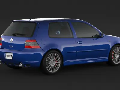 Volkswagen Golf 4 R32  3D model