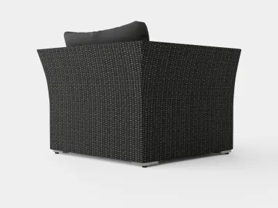 Caracas Lounge Set Chair Low-poly 3D model