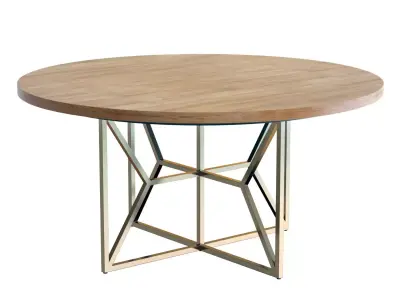 Crate and Barrel Hayes Round 60 in Table 3D model