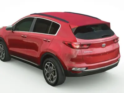 Kia Sportage 2020 Low-poly 3D model