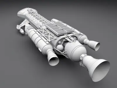 1999 Space Hawk Scale model   3D print model