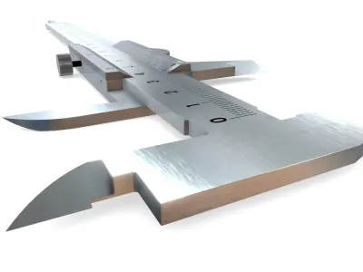 Vernier Caliper 3d model Low-poly 3D model