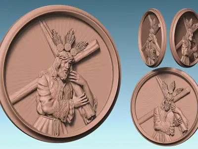 Jesus - Passion - Cross - CNC 3D print model