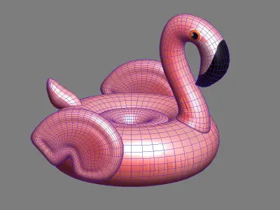 balloon Flamingo modeling 3D model