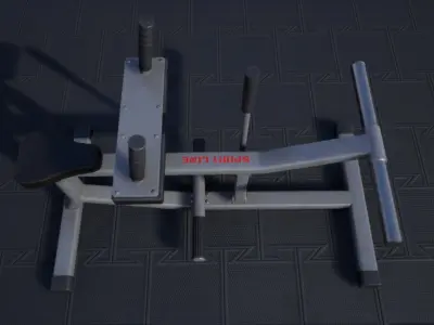 Seated Calf Raise Low-poly 3D model