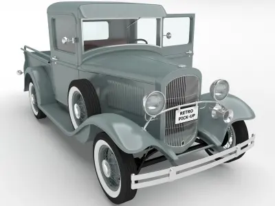 retro pick-up 3D model