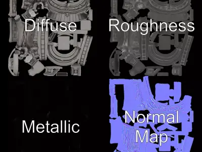 Gothic Archway Horror model pack Low-poly 3D model