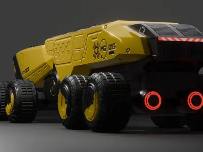 Scifi Truck 3D model