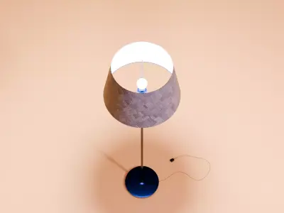 Floor Lamp Low-poly 3D model