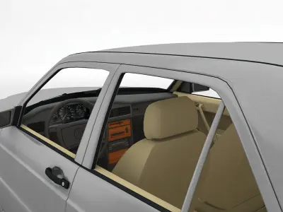 1985 Mercedes 190E Sedan 3D model