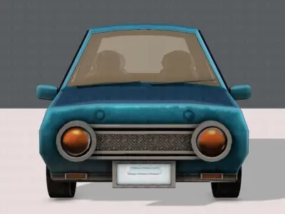 Cartoon Car V01 Low-poly 3D model