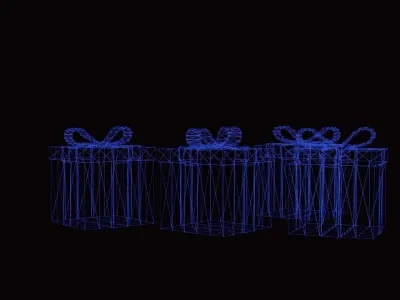 GIFT CHRISTMAS PRESENT Free 3D model