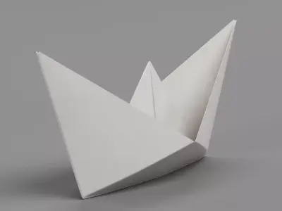 Paper Boat V1 Low-poly 3D model