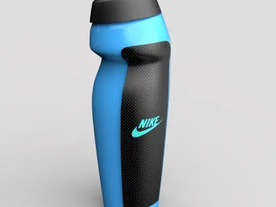 water bottle Low-poly 3D model