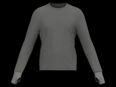 Male longsleeve 3D model