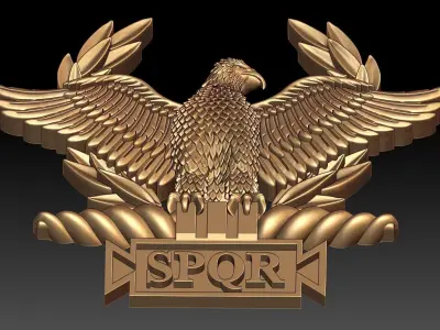 EAGLE SPOR PENDANT 3D print model