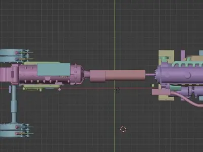 Transmission  and  Brakes panzer ii 3D model