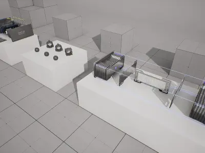 Machine Parts - Battery Low-poly 3D model