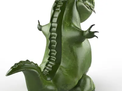 Crocodile Tik Tak 3D model