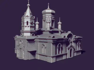 Nikolaev Cathedral in Kostanay 3D print model