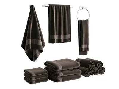 Towels BLENDER 3D Model Cycles 3D model