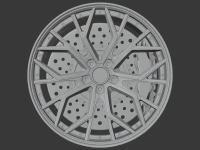 Brixton Forged Wheel Rim 3D model