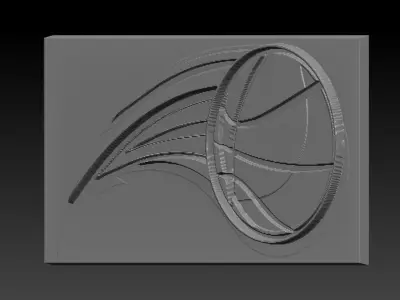 Basketball rim 3D print model
