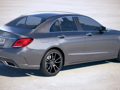 Mercedes C-class AMG 2019 3D model