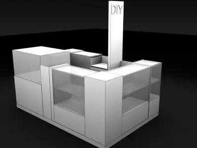 Booth Exhibition Stand a290 3D model