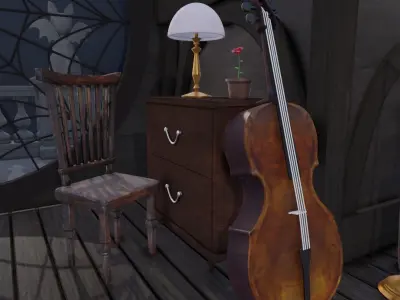 Wednesday scenario 3D model