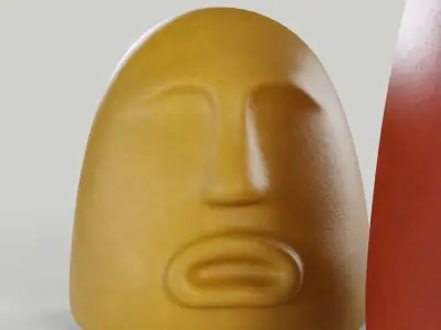 Heads Sculptures 3D model