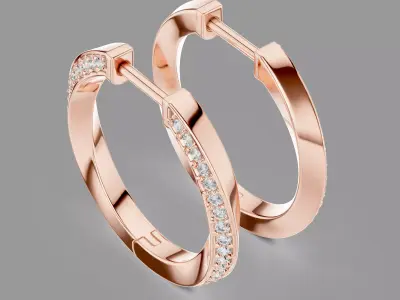  Diamond Hoops  3D print model