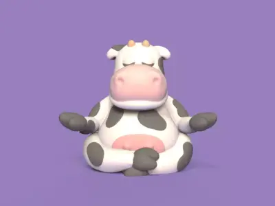 Yoga Cow 3D print model