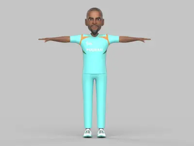 Nicholas pooran 3D model