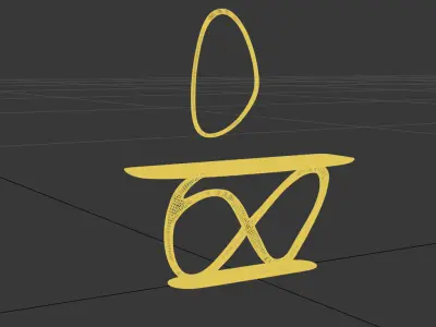 Luxury Infinity Console and Mirror Set - 3D Model Low-poly 3D model