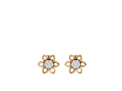 Light Minimalist Diamond Earrings 3D print model purchase