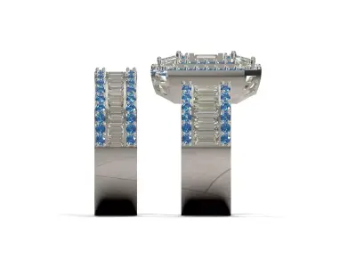 luxury wedding printable ring model wr0135 3D print model