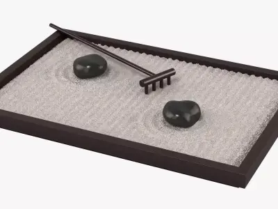 Table Zen Garden 3D model
