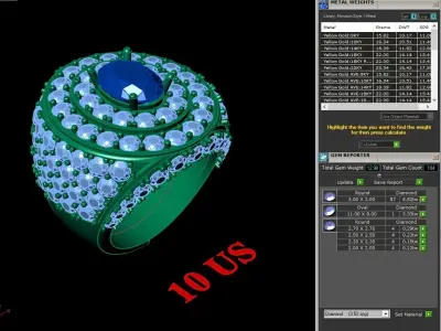Luxury Men Rings Designs 5MR015 3D print model