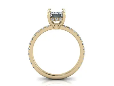 Engagment Jewelry Ring 206 3D print model