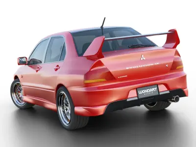 Mitsubishi Lancer Evolution High Quality 3D model