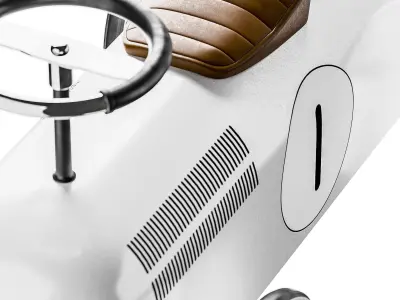 Retro toy car 3D model