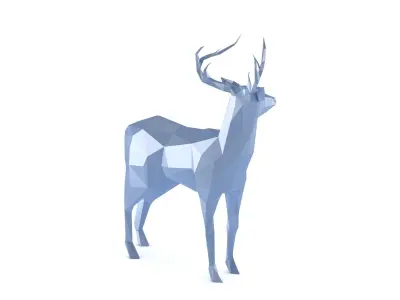 Low Poly Deer 3D model
