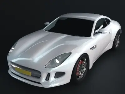 Jaguar sports car 3D model