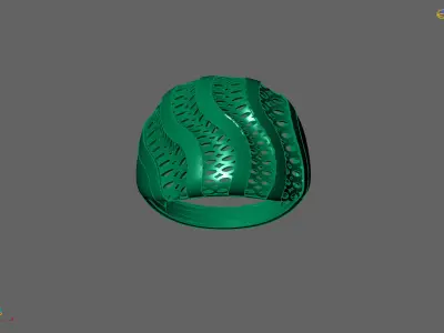 Plain Ring Women Ready STL 3DM Models Womens Rings 3D models 3D print model 58