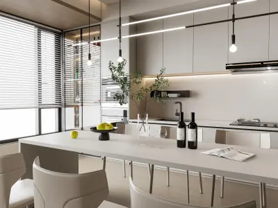 Kitchen Modern interior 103 3D model