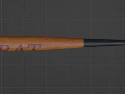 Baseball bat 3D model