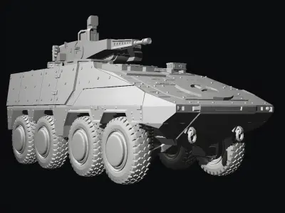 Boxer 8x8 rct30 turret 3D print model