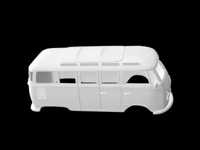 Volkswagen T1 23 windows  3D print model