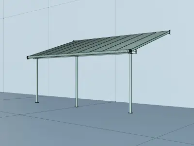 Palram Canopia Sierra Patio Cover Low-poly 3D model